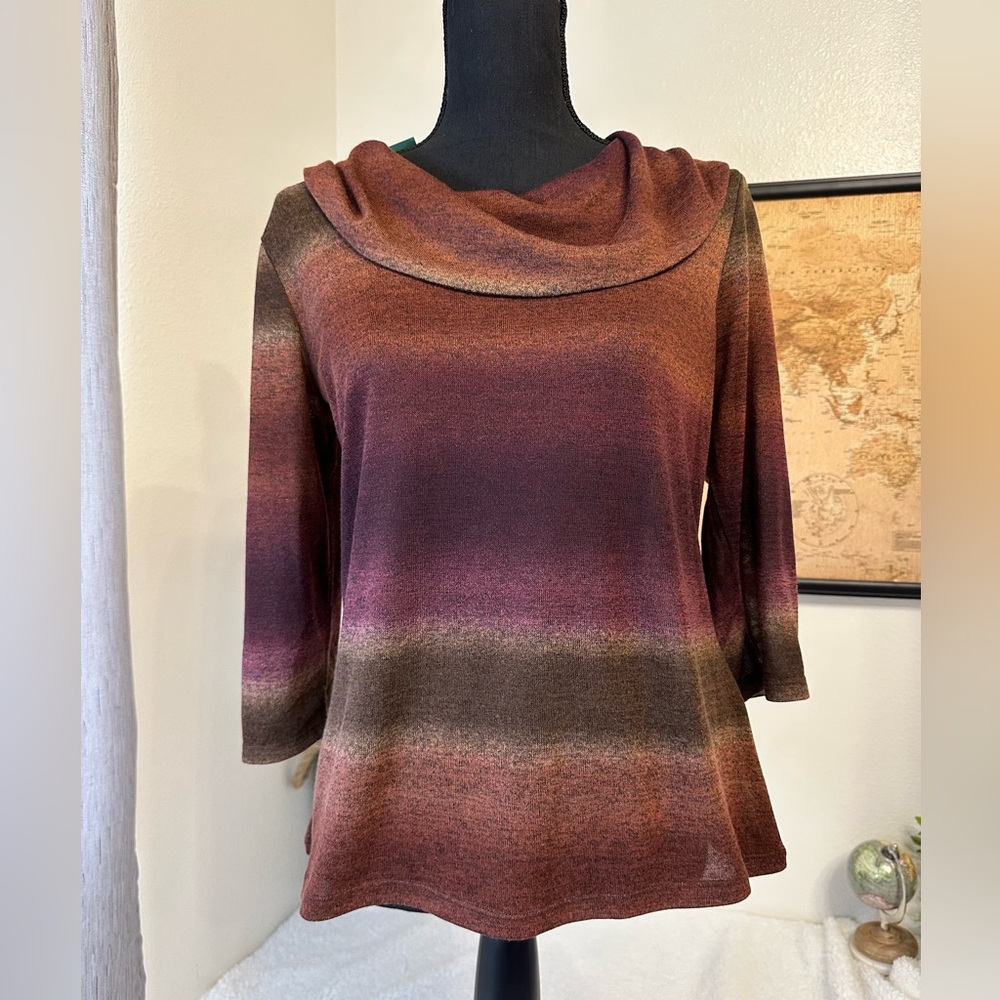 Christopher & Banks cowl neck blouse